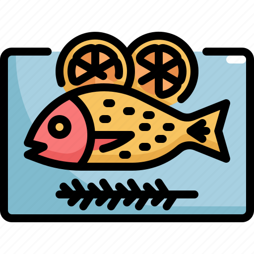 Cooking, fish, food, lemon, meal, seafood icon - Download on Iconfinder