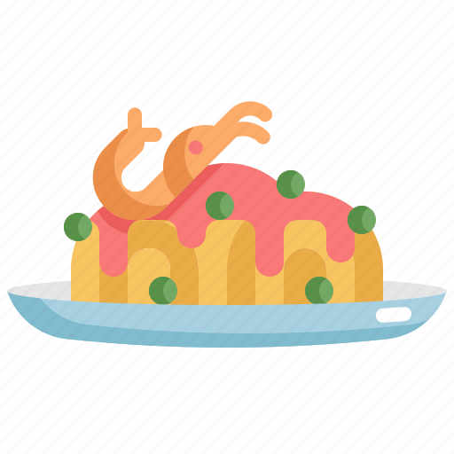 Cooking, food, meal, pasta, seafood, shrimp icon - Download on Iconfinder