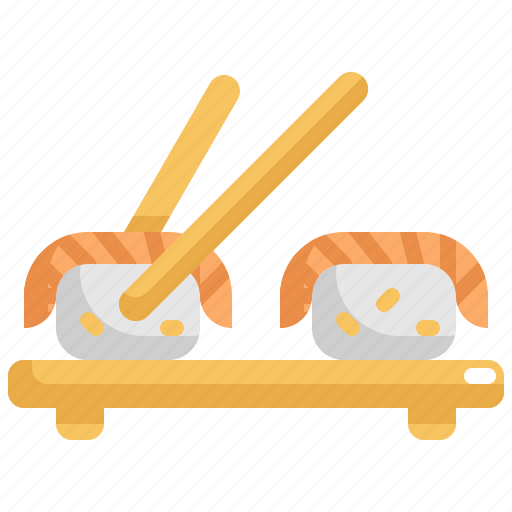 Chopsticks, cooking, food, meal, salmon, seafood, sushi icon - Download on Iconfinder