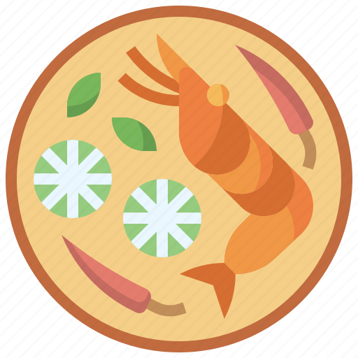 Food, goong, shrimps, soup, thai, tom, yum icon - Download on Iconfinder