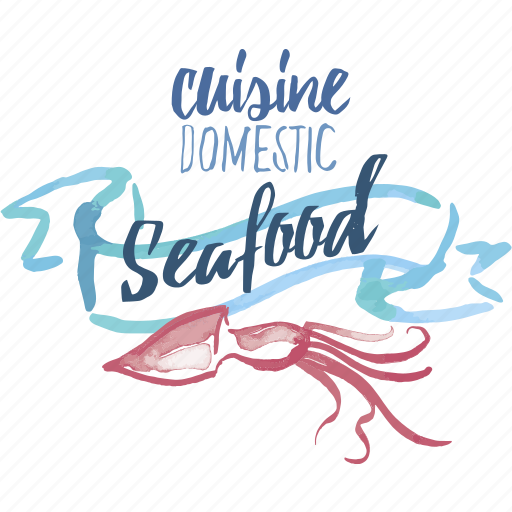 Seafood, food, fish, restaurant, animal, squid, tavern icon - Download ...