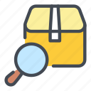 search, find, box, delivery, parcel