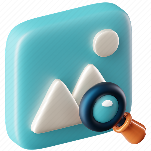 Image search, image, picture, find-image, photo-search, search-image, visual-search 3D illustration - Download on Iconfinder