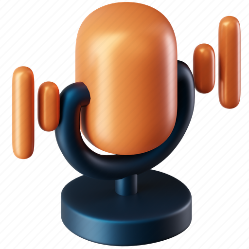 Voice search, microphone, voice, sound, recording, record, smartphone 3D illustration - Download on Iconfinder