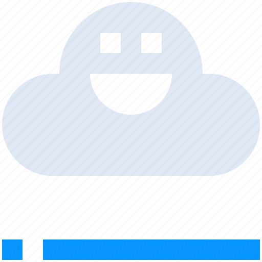Cloud, emoticon, emotion, fine, good, happy, smile icon - Download on Iconfinder