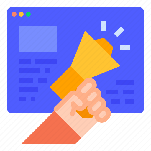 Advertisement, advertising, content, marketing, megaphone icon - Download on Iconfinder