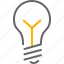 bulb, light, electricity, idea 