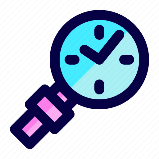 Exploration, find, loupe, search, time, watch icon - Download on Iconfinder