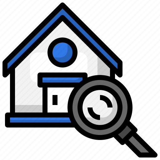 Search, house, loupe, real, estate, magnifier, property icon - Download on Iconfinder