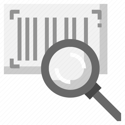 Barcode, find, magnifying, glass, search, loupe icon - Download on Iconfinder