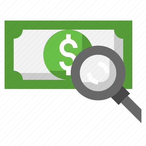 Money, detective, zoom, search, magnifying, glass icon - Download on Iconfinder