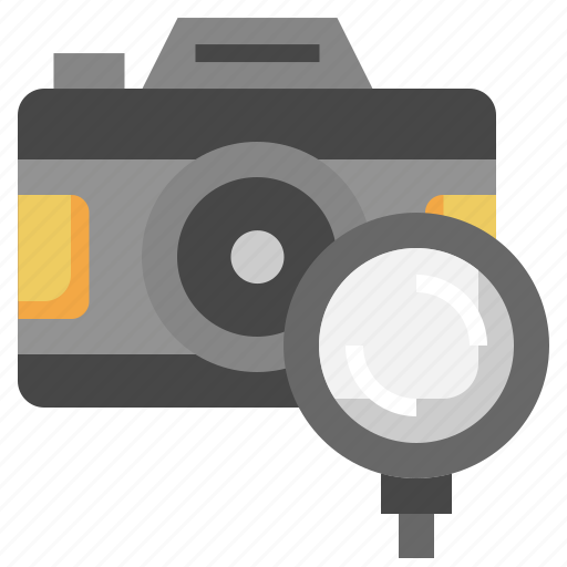 Photo, camera, picture, search, loupe icon - Download on Iconfinder