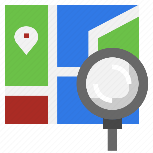 Search, location, destination, magnifying, glass, find icon - Download on Iconfinder