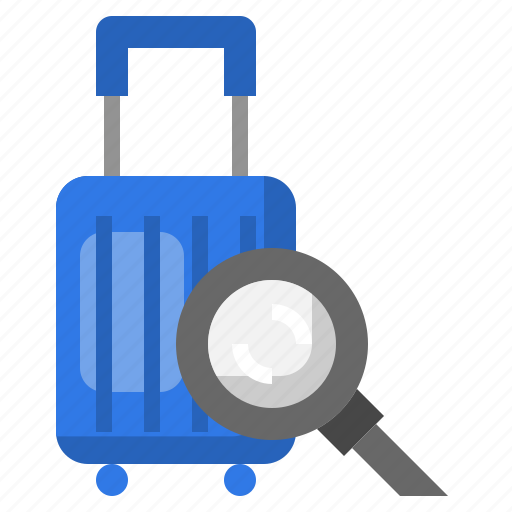 Suitcase, verification, luggage, scanner, search icon - Download on Iconfinder