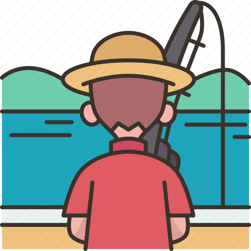 Fisherman, fishing, sea, leisure, activity icon - Download on Iconfinder