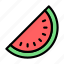 watermelon, fruit, food, slice, season 
