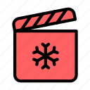 winter, movie, clipboard, season, weather