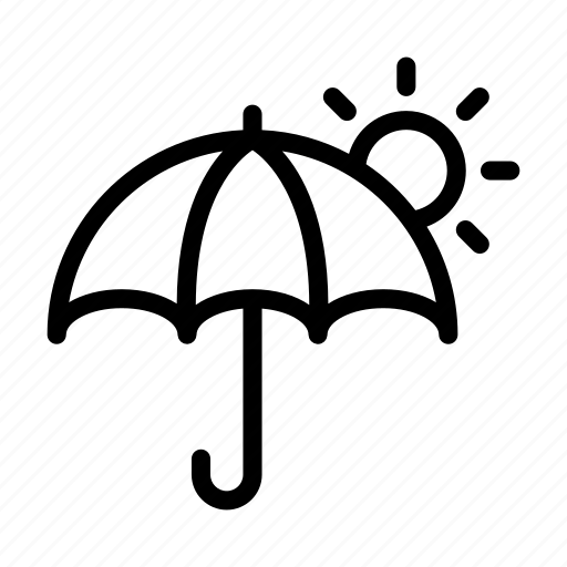 Umbrella, sun, weather, season, climate icon - Download on Iconfinder