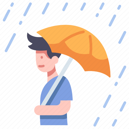 Autumn, day, rain, rainy, season, storm, umbrella icon - Download on Iconfinder