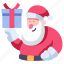 winter, gift, santa, christmas, santa claus, holiday 