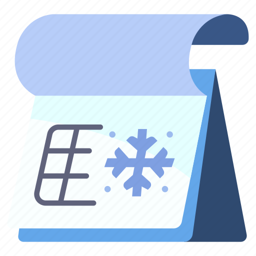 Calendar, date, month, season, snow, winter, year icon - Download on Iconfinder