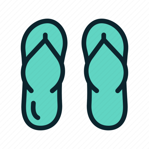 Beach, fashion, flipflops, footwear, holiday, vacation, hygge icon - Download on Iconfinder
