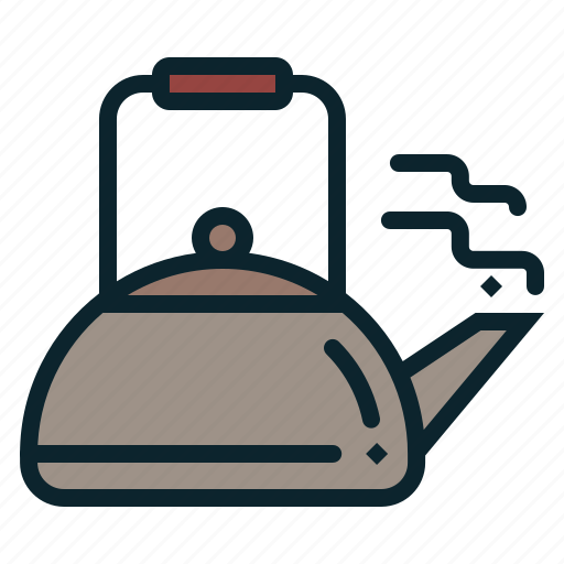 Boil, kettle, kitchen, tea, water, hygge, teapot icon - Download on Iconfinder