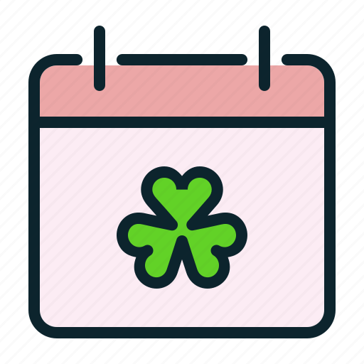 Calendar, day, event, festival, patrick, saint, shamrock icon - Download on Iconfinder