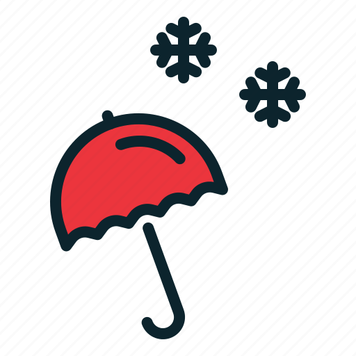 Cold, season, snow, snowfall, umbrella, weather icon - Download on Iconfinder