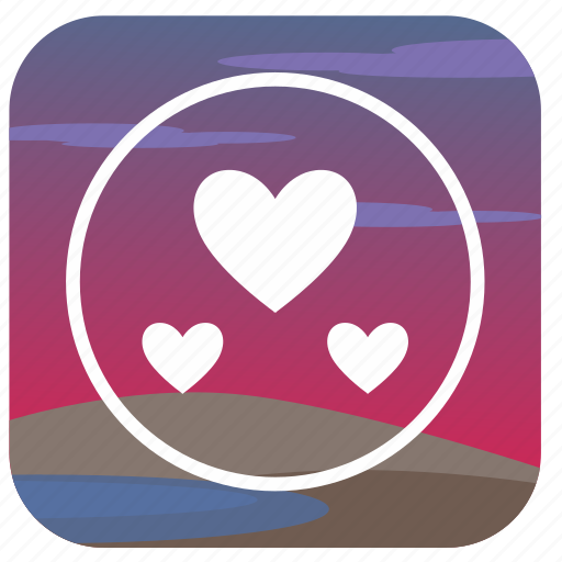 Hear, love, nature, passion, romantic, sunset icon - Download on Iconfinder