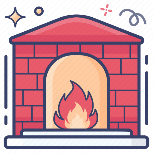 \, bonfire, campfire, centrally heated, fire pit, firelamp, fireplace icon - Download on Iconfinder
