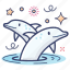 cetacean, dolphin, mammal fish, sea animal, sea creature 