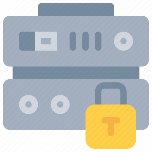 Data, databse, padlock, protection, secure, security, server icon - Download on Iconfinder