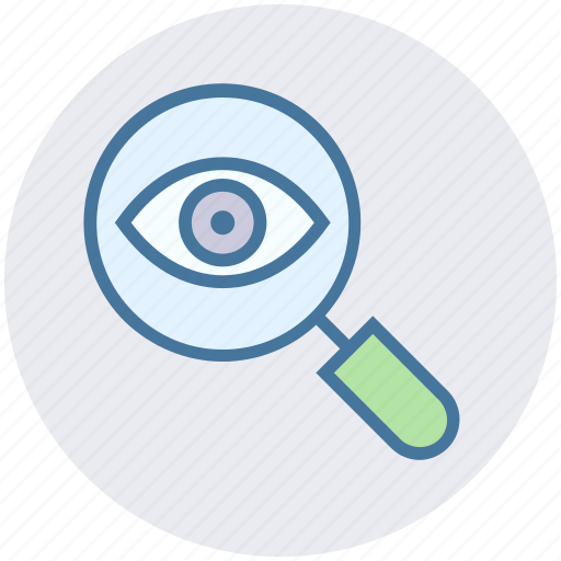 Crime, eye, lock, magnifier, magnifier eye, review, search icon - Download on Iconfinder