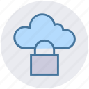 cloud computing, cloud security, cloud storage, lock, network 