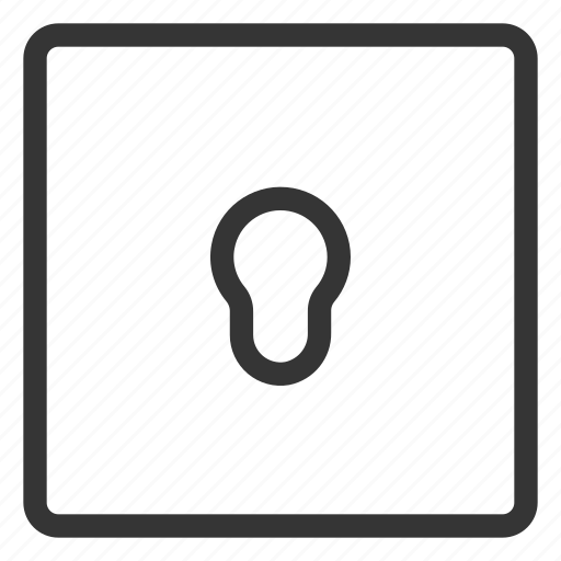 Hole, key, lock, locked, padlock, secure, security icon - Download on Iconfinder