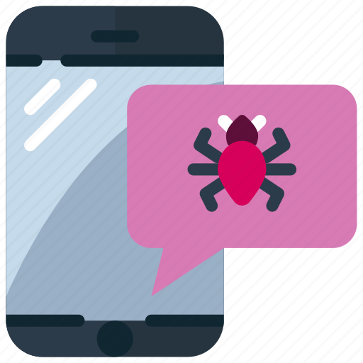 Message, mobile, phone, smartphone, virus icon - Download on Iconfinder