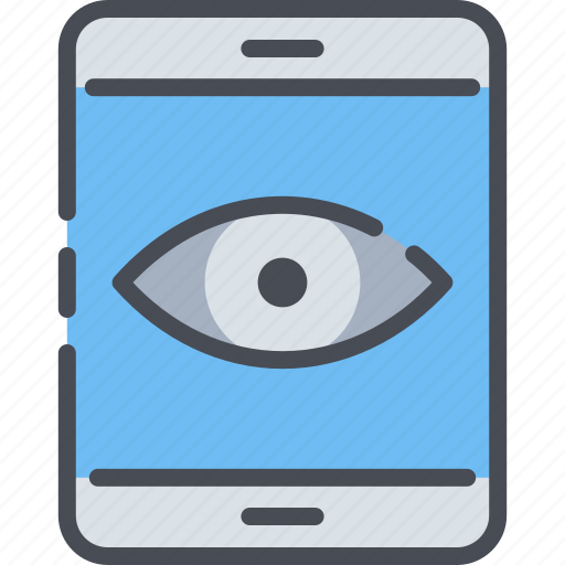 Mobile, online, privacy, smartphone, surveillance, video, watch icon - Download on Iconfinder