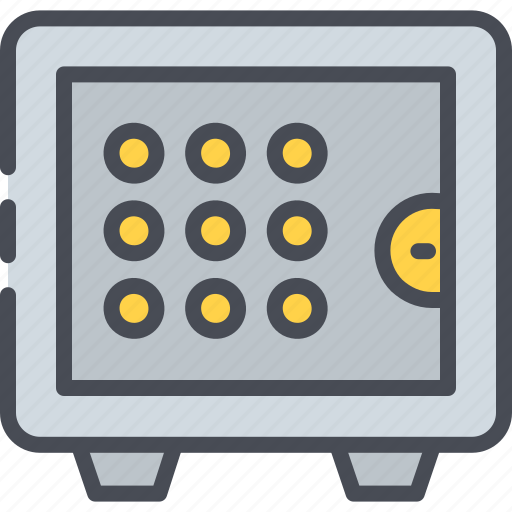 Bank, deposit, locker, money, safe, security, vault icon - Download on Iconfinder