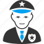 policeman, cap, cop, guard, police officer, safety, sheriff 