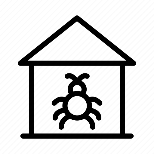 Bug, building, house, malware, virus icon - Download on Iconfinder
