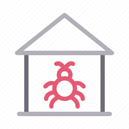Bug, building, house, malware, virus icon - Download on Iconfinder