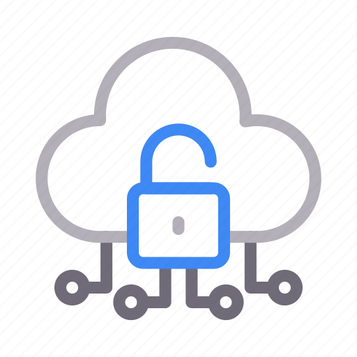 Cloud, computing, protection, security, unlock icon - Download on Iconfinder
