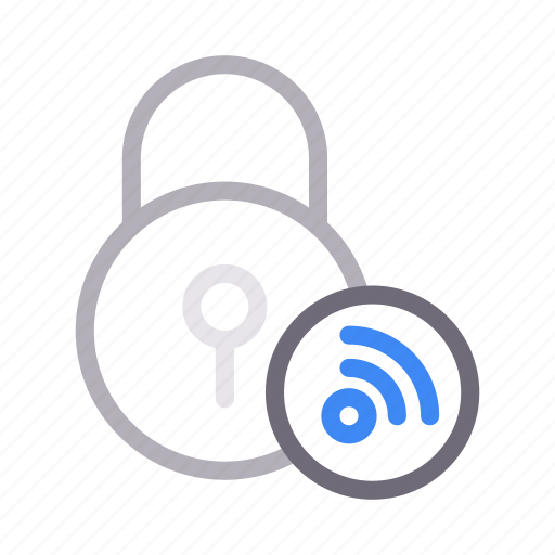 Lock, padlock, protection, security, wireless icon - Download on Iconfinder