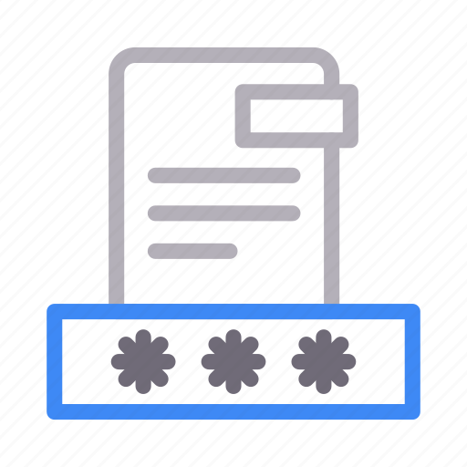 Document, file, lock, password, security icon - Download on Iconfinder