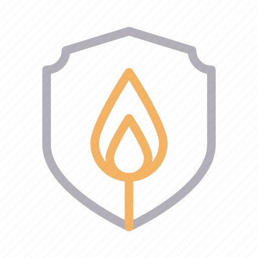 Fire, guard, protection, security, shield icon - Download on Iconfinder