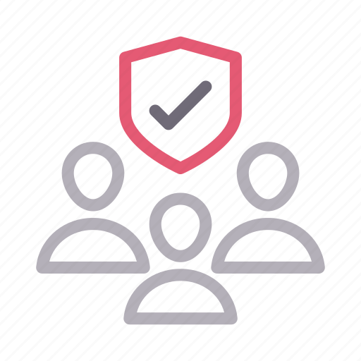 Group, private, protection, security, shield icon - Download on Iconfinder
