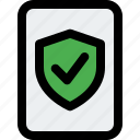 shield, verified, folder, security