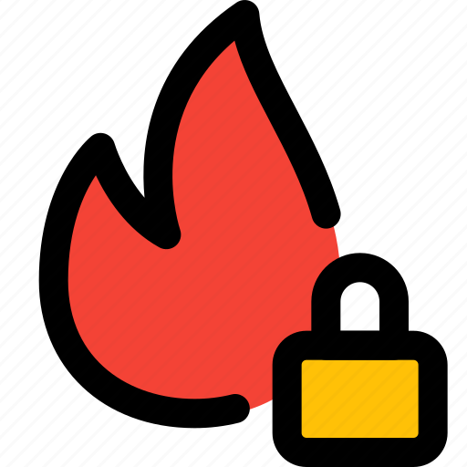 Fire, security, lock, safety icon - Download on Iconfinder
