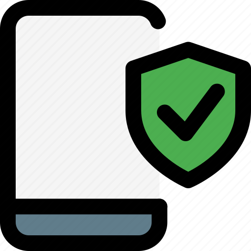 Mobile, security, verified, shield icon - Download on Iconfinder